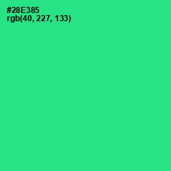 #28E385 - Shamrock Color Image