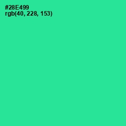 #28E499 - Shamrock Color Image