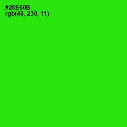 #28E60B - Harlequin Color Image