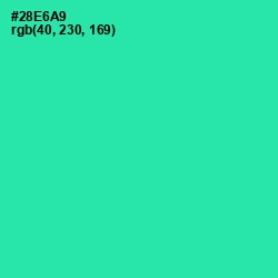 #28E6A9 - Shamrock Color Image