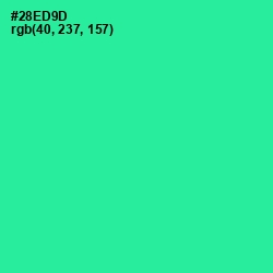 #28ED9D - Shamrock Color Image