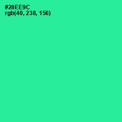 #28EE9C - Shamrock Color Image