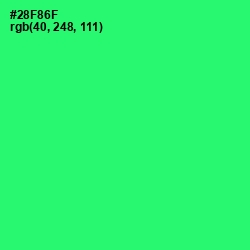 #28F86F - Spring Green Color Image