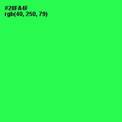 #28FA4F - Malachite Color Image