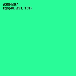 #28FB97 - Shamrock Color Image