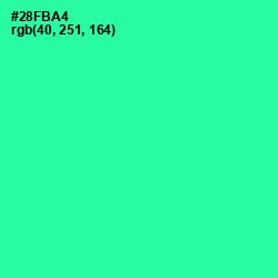 #28FBA4 - Shamrock Color Image