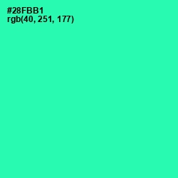 #28FBB1 - Shamrock Color Image