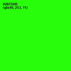 #28FD0B - Harlequin Color Image