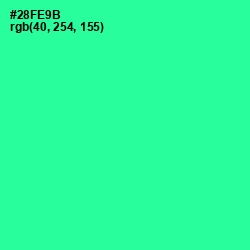 #28FE9B - Shamrock Color Image