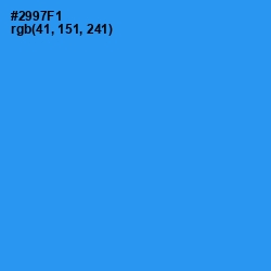 #2997F1 - Dodger Blue Color Image