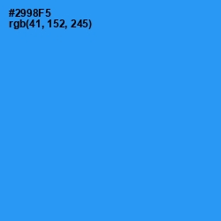 #2998F5 - Dodger Blue Color Image