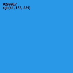 #2999E7 - Curious Blue Color Image