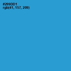 #299DD1 - Curious Blue Color Image