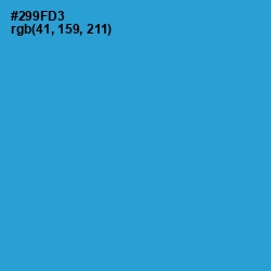 #299FD3 - Curious Blue Color Image