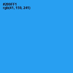 #299FF1 - Dodger Blue Color Image
