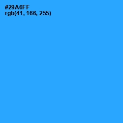 #29A6FF - Dodger Blue Color Image