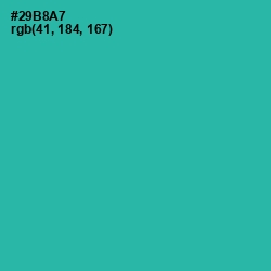 #29B8A7 - Pelorous Color Image