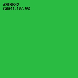 #29BB42 - Sea Green Color Image