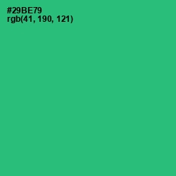 #29BE79 - Jade Color Image