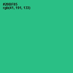 #29BF85 - Jungle Green Color Image