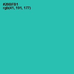 #29BFB1 - Pelorous Color Image