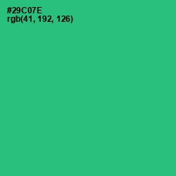 #29C07E - Malachite Color Image