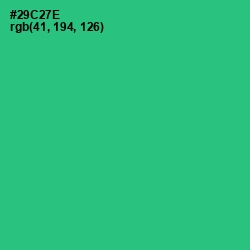 #29C27E - Malachite Color Image