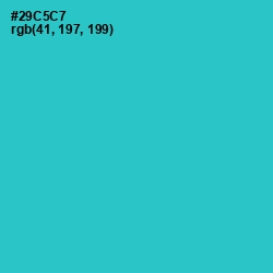 #29C5C7 - Turquoise Color Image