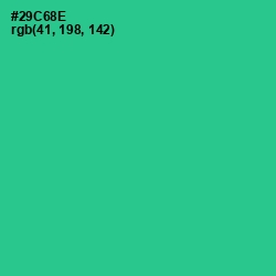 #29C68E - Shamrock Color Image