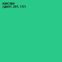 #29C989 - Shamrock Color Image