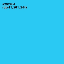 #29C9F4 - Turquoise Color Image