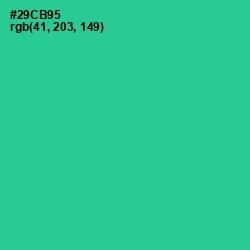 #29CB95 - Shamrock Color Image