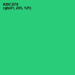 #29CD79 - Malachite Color Image