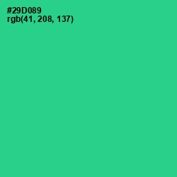 #29D089 - Shamrock Color Image