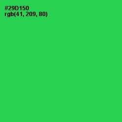 #29D150 - Malachite Color Image