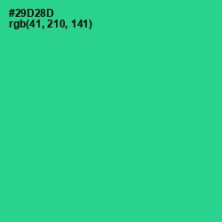 #29D28D - Shamrock Color Image