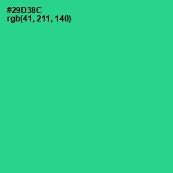 #29D38C - Shamrock Color Image