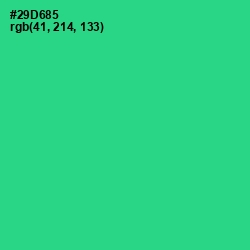 #29D685 - Shamrock Color Image