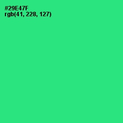 #29E47F - Spring Green Color Image