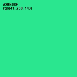 #29E68F - Shamrock Color Image