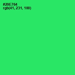 #29E764 - Malachite Color Image