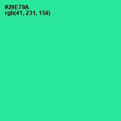 #29E79A - Shamrock Color Image