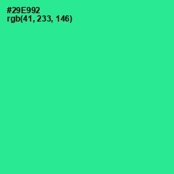 #29E992 - Shamrock Color Image