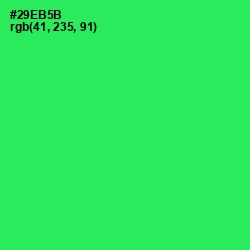 #29EB5B - Malachite Color Image