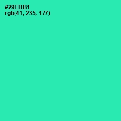 #29EBB1 - Shamrock Color Image