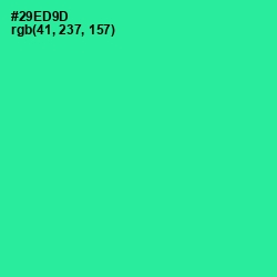 #29ED9D - Shamrock Color Image