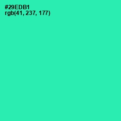 #29EDB1 - Shamrock Color Image