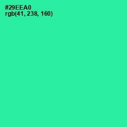 #29EEA0 - Shamrock Color Image