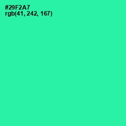 #29F2A7 - Shamrock Color Image