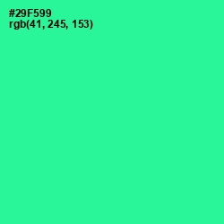 #29F599 - Shamrock Color Image